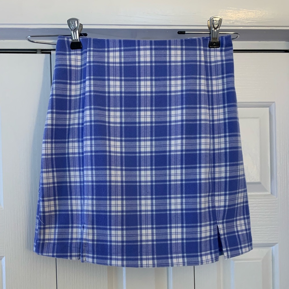 Plaid mini skirt